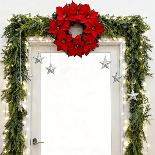 9 Ft Christmas Garland Norfolk Pine Artificial Greenery for Holiday Decor M277554