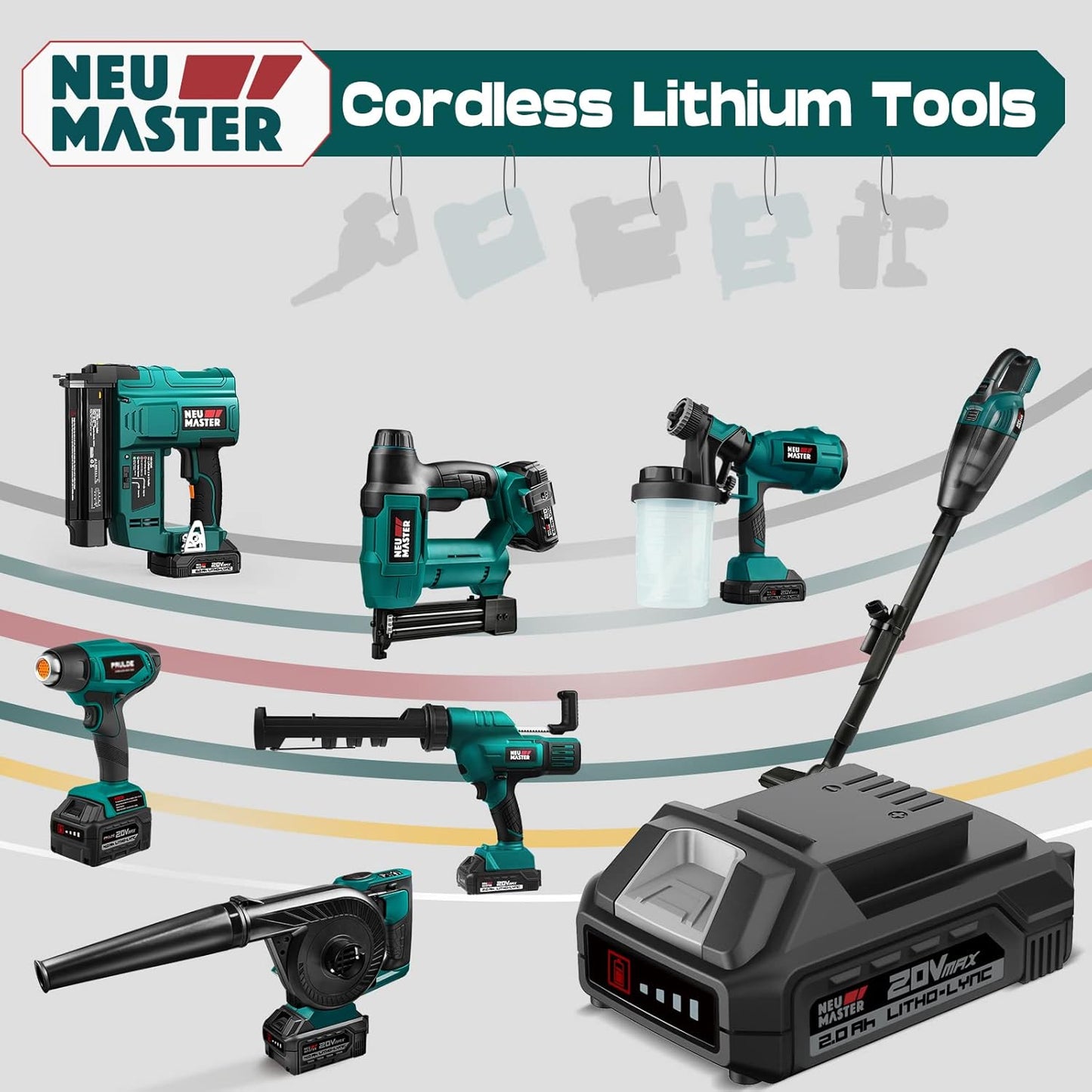 Cordless Brad Nailer and Staple Gun with Battery and Charger Y101