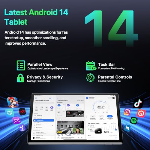 Android Tablet 10 Inch, Octa-Core, 10GB RAM 64GB ROM, 6000mAh Battery I581
