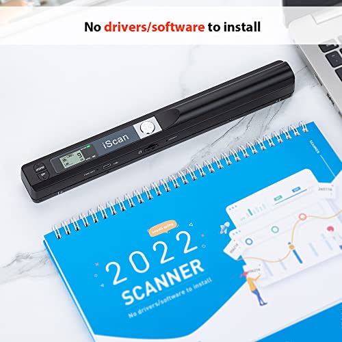 Portable Scanner for A4 Documents, 900 DPI, with 16G SD Card O6713
