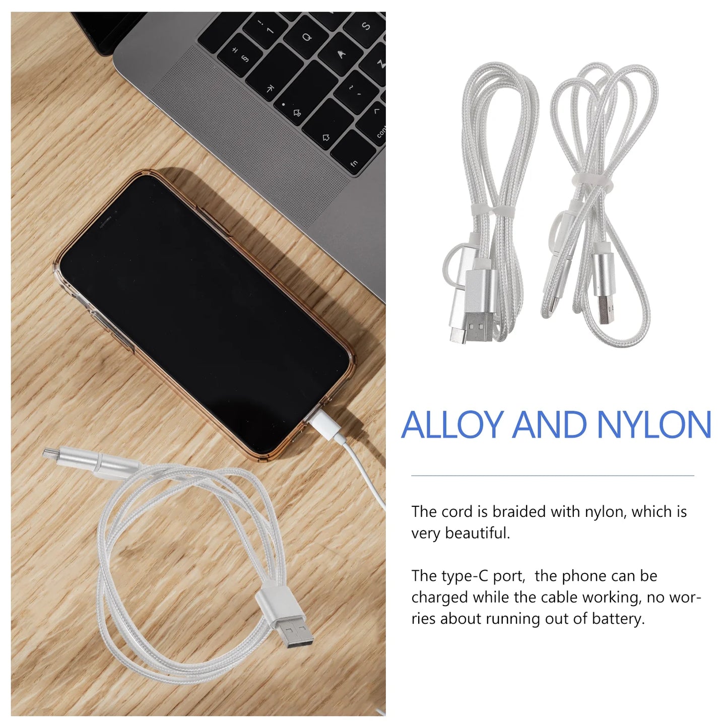 2 Pack Phone Car Charger Cables Q656455