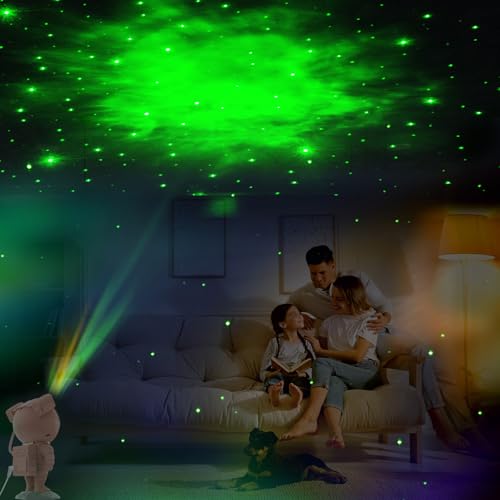 Astronaut Star Projector Night Light with Remote and Timer H43959