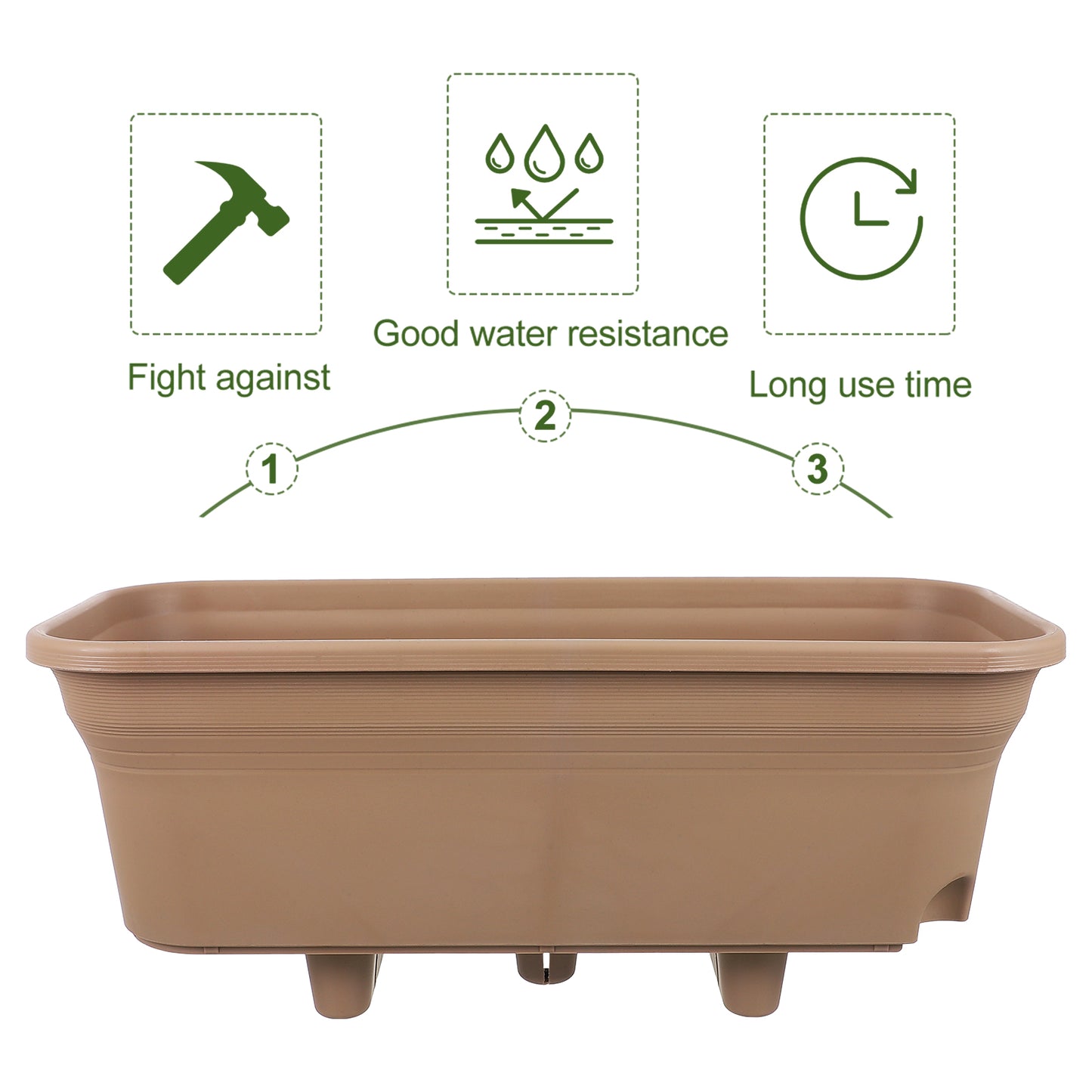 Rectangular Plant Pots Planter Flowerpot A82313