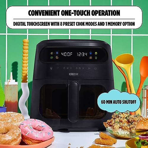 8 QT Digital Air Fryer with Touch Screen and TurboCrisp Technology F231