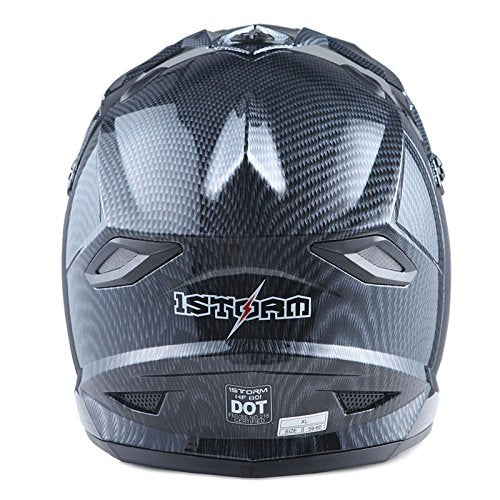 Adult Motocross Helmet Full Face Racing Style Matt Black U258