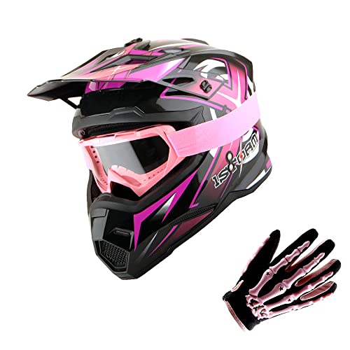 Adult Motocross Helmet Full Face Racing Style Matt Black U258