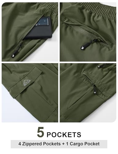 Men's Lightweight Hiking Cargo Pants Quick Dry Stretch M8341