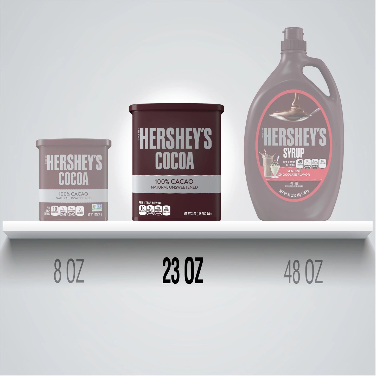 Naturally Unsweetened Cocoa, Baking Cocoa, 23 oz X212567