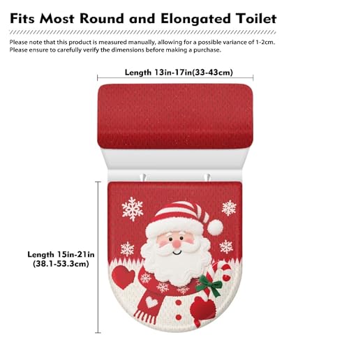 Christmas Toilet Lid and Tank Cover Set for Bathroom Decor Q334993