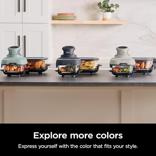 Air Fryer with Glass Containers, 4 QT & 6 Cup, Dishwasher Safe Y888