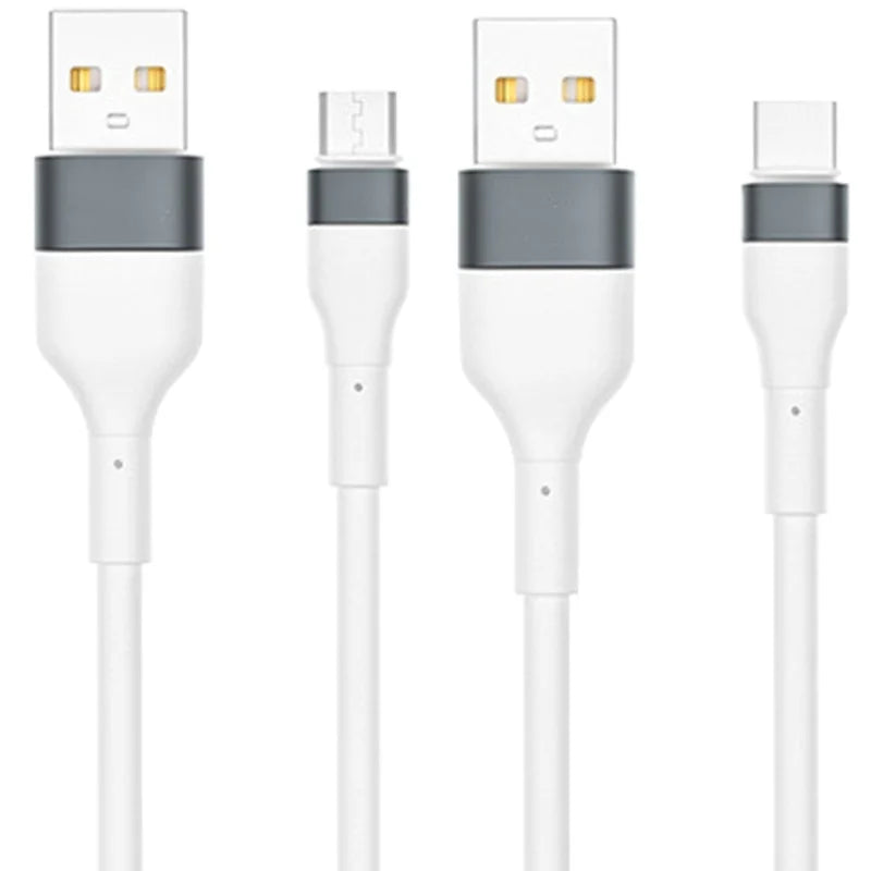 USB to Type C/Micro USB Data Cable, 6A Fast Charging, 1.2m D462293