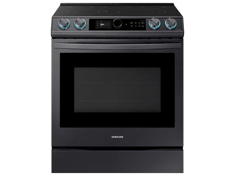 Samsung Ne63t8711s 30" Wide 6.3 Cu. Ft. Slide-In Electric Range - Fingerprint Resistant
