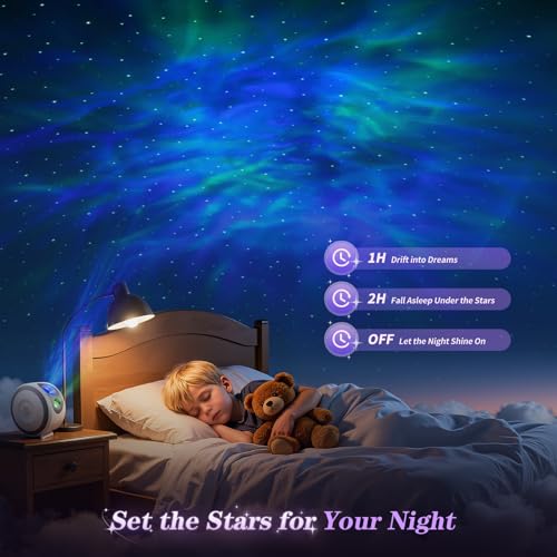 Galaxy Star Projector Night Light with Timer and Remote Control N621