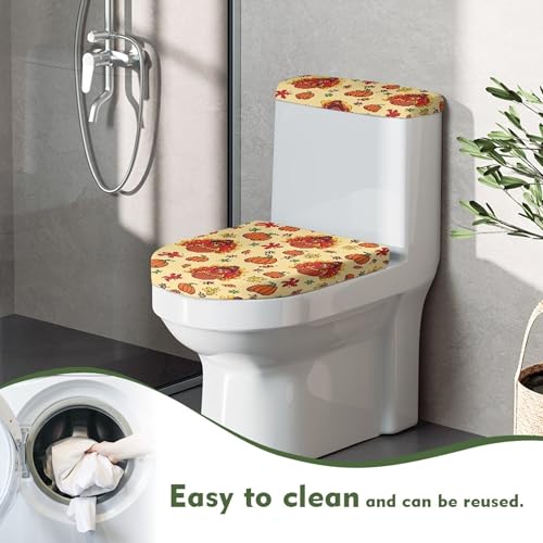 Christmas Toilet Lid and Tank Cover Set for Bathroom Decor Q334993