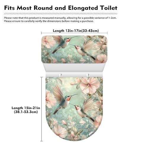 Christmas Toilet Lid and Tank Cover Set for Bathroom Decor Q334993