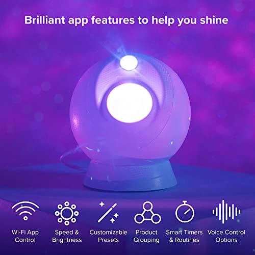 Galaxy Star Projector with LED Nebula Lighting and WiFi App E373277