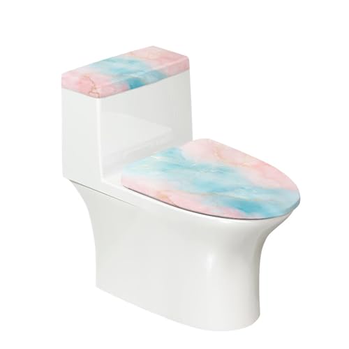 Christmas Toilet Lid and Tank Cover Set for Bathroom Decor Q334993