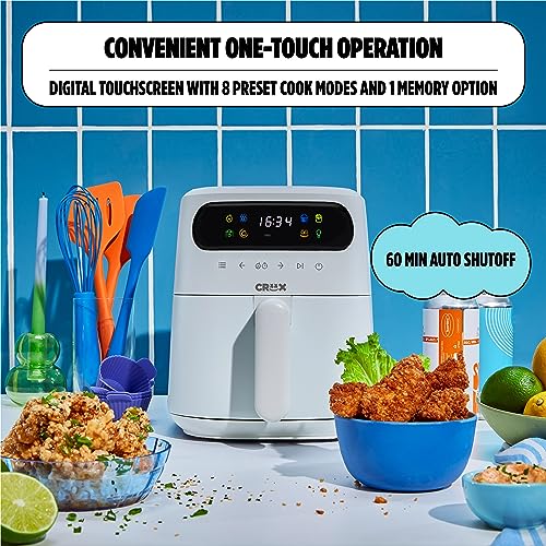 8 QT Digital Air Fryer with Touch Screen and TurboCrisp Technology F231