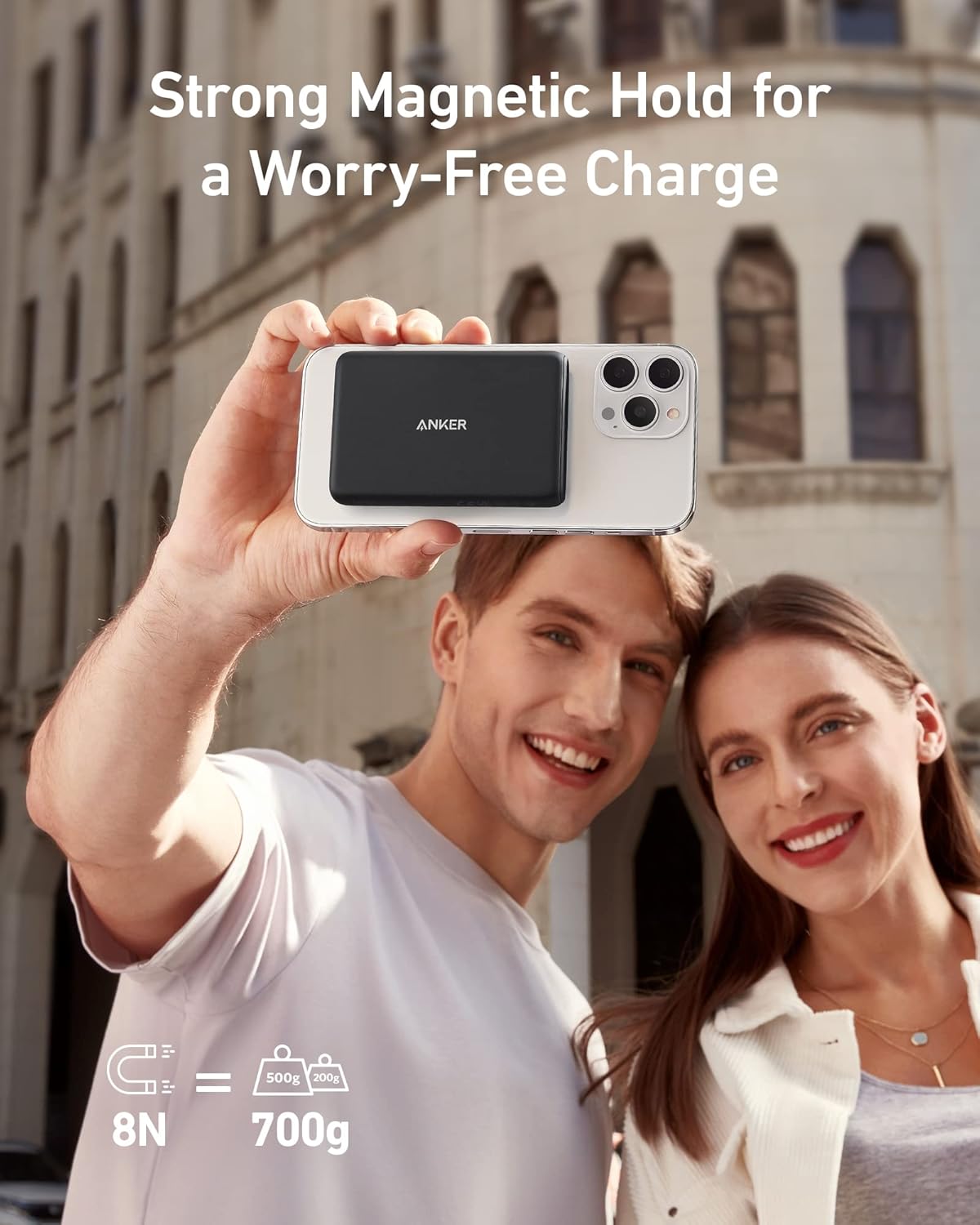 Magnetic Wireless Portable Charger 5000mAh with USB-C Cable E270965