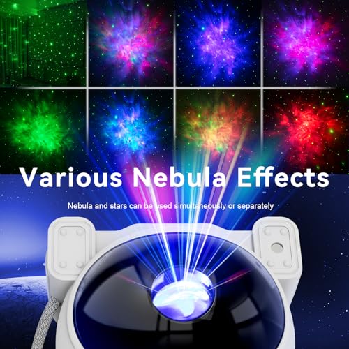 Astronaut Star Projector Night Light with Remote and Timer H43959