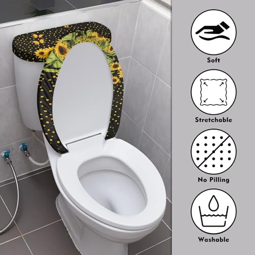 Christmas Toilet Lid and Tank Cover Set for Bathroom Decor Q334993