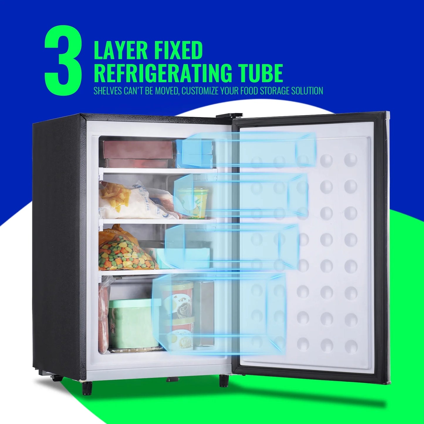 Compact Single Door Freezer with Adjustable Temperature Control I42759
