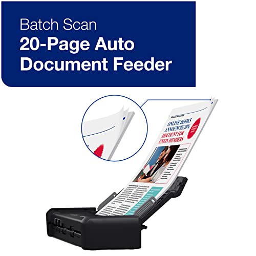 Wireless Compact Desktop Document Scanner with Auto Document Feeder B4143
