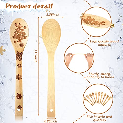 Christmas Wooden Spatula and Spoon Kitchen Utensil Set A1157