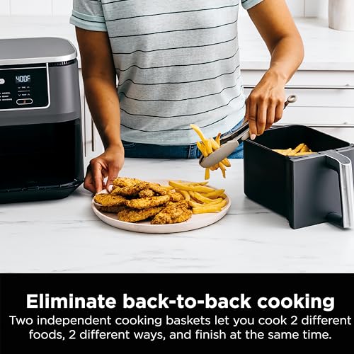 10QT 6-in-1 DualZone Air Fryer with 2 Independent Baskets X511450