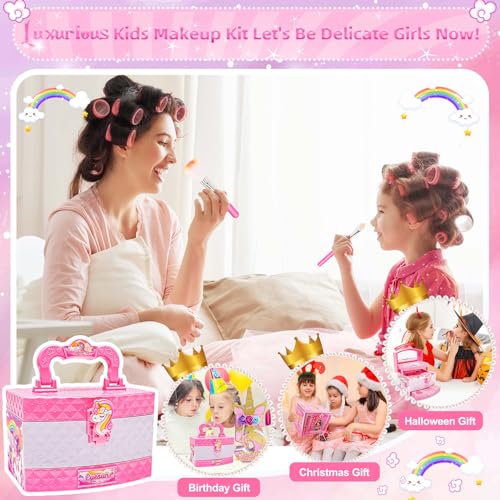 Kids Makeup Kit for Girls, Washable Pretend Play Set M8839