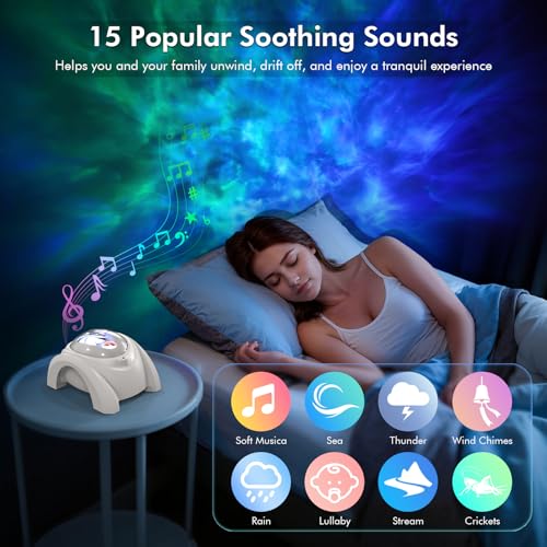 Galaxy Projector with Bluetooth Speaker and White Noise S67171