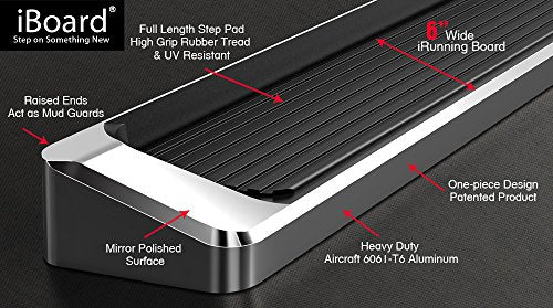 Polished Stainless Steel Running Boards for Ram 2500 3500 Mega Cab Q9648