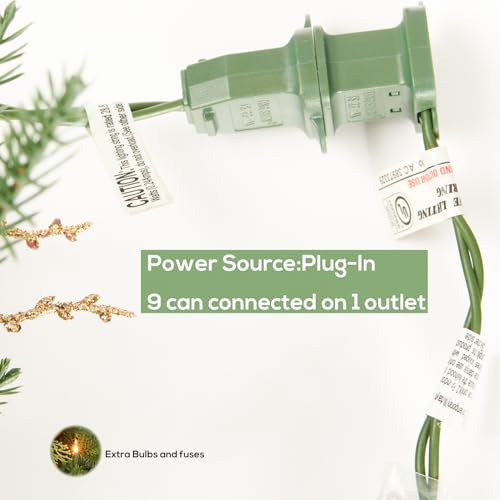 Pre-Lit Artificial Christmas Garland with Dual Color LED Lights and Timer A483