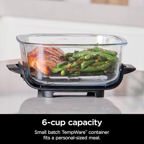 Air Fryer with Glass Containers, 4 QT & 6 Cup, Dishwasher Safe Y888