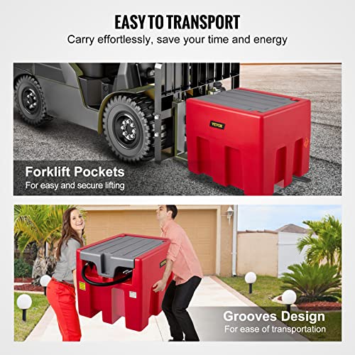 Portable Diesel Tank, 58 Gallon Capacity, 12V Electric Transfer Pump U548