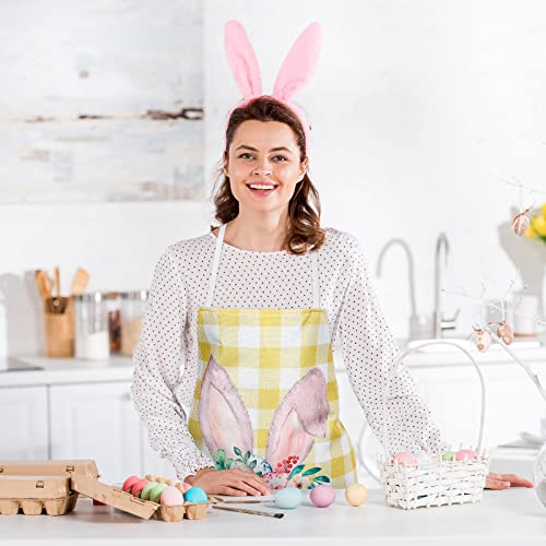 Christmas Aprons Pink Xmas Tree Santa Deer Buffalo Plaid Adjustable Kitchen Cooking B960408