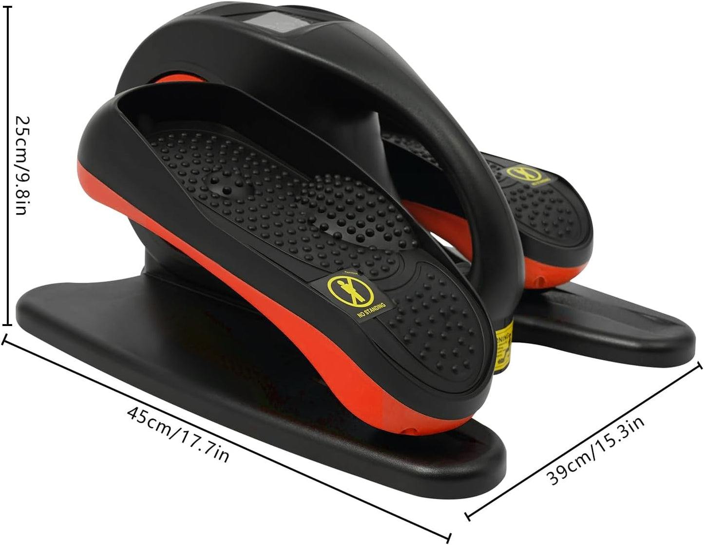 Under Desk Elliptical Machine, Seated Pedal Exerciser with Remote Control N1508