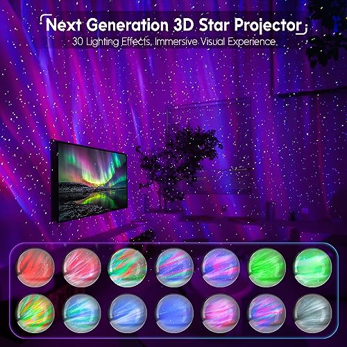 Star Projector with Bluetooth Speaker and White Noise for Bedroom U548539