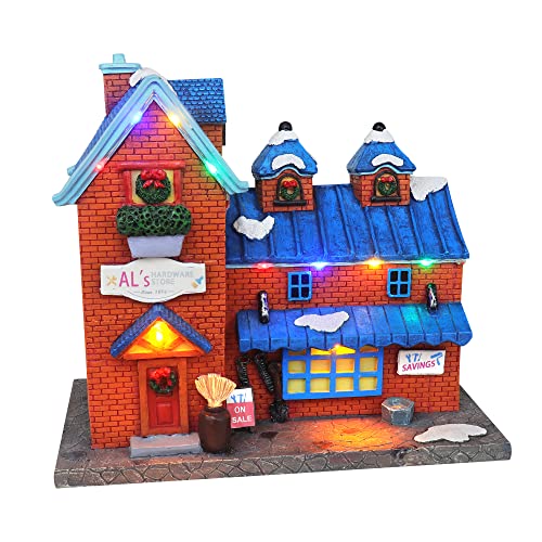 Lighted Musical Snow Village with Animated Kids Sledding A910926