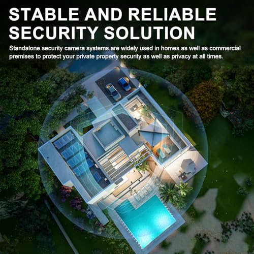 Wireless Security Camera System, 10CH NVR with 4 Cameras, 1TB HDD, Night Vision I1201