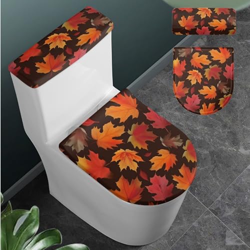 Christmas Toilet Lid and Tank Cover Set for Bathroom Decor Q334993