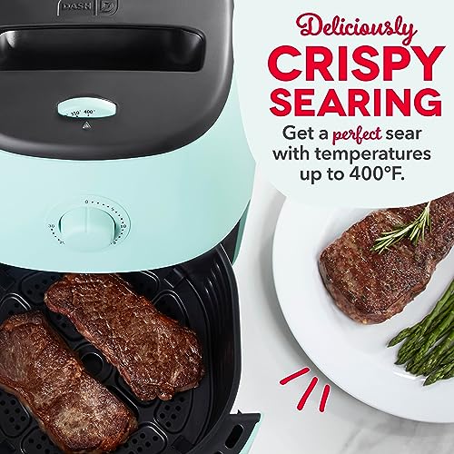 Electric Air Fryer Oven, 2.6 Qt., Grey, Compact, Auto Shut Off, 1000-Watt L764