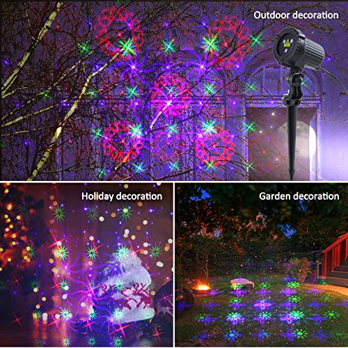 Christmas Laser Lights Outdoor Garden Projector with Moving RGB Waterproof G2323
