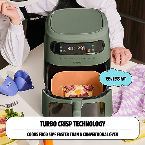 8 QT Digital Air Fryer with Touch Screen and TurboCrisp Technology F231