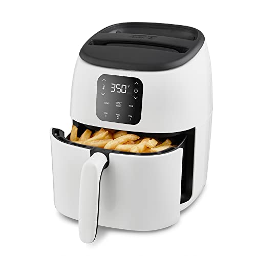 Electric Air Fryer Oven, 2.6 Qt., Grey, Compact Digital, 1000-Watt O882