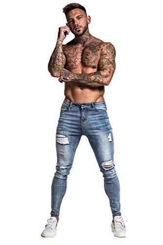 Men's Ripped Skinny Stretch Jeans S2681