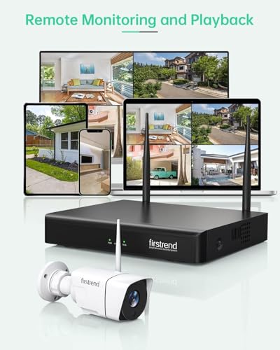Wireless Security Camera System 8CH NVR 3TB, 5MP Ultra HD Night Vision, Indoor Outdoor Home Surveillance K264064