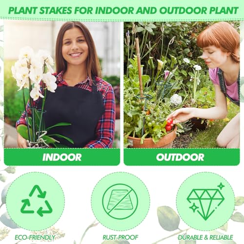 Plant Support Stakes for Flowers, 24 Inch, 24 Pack U110