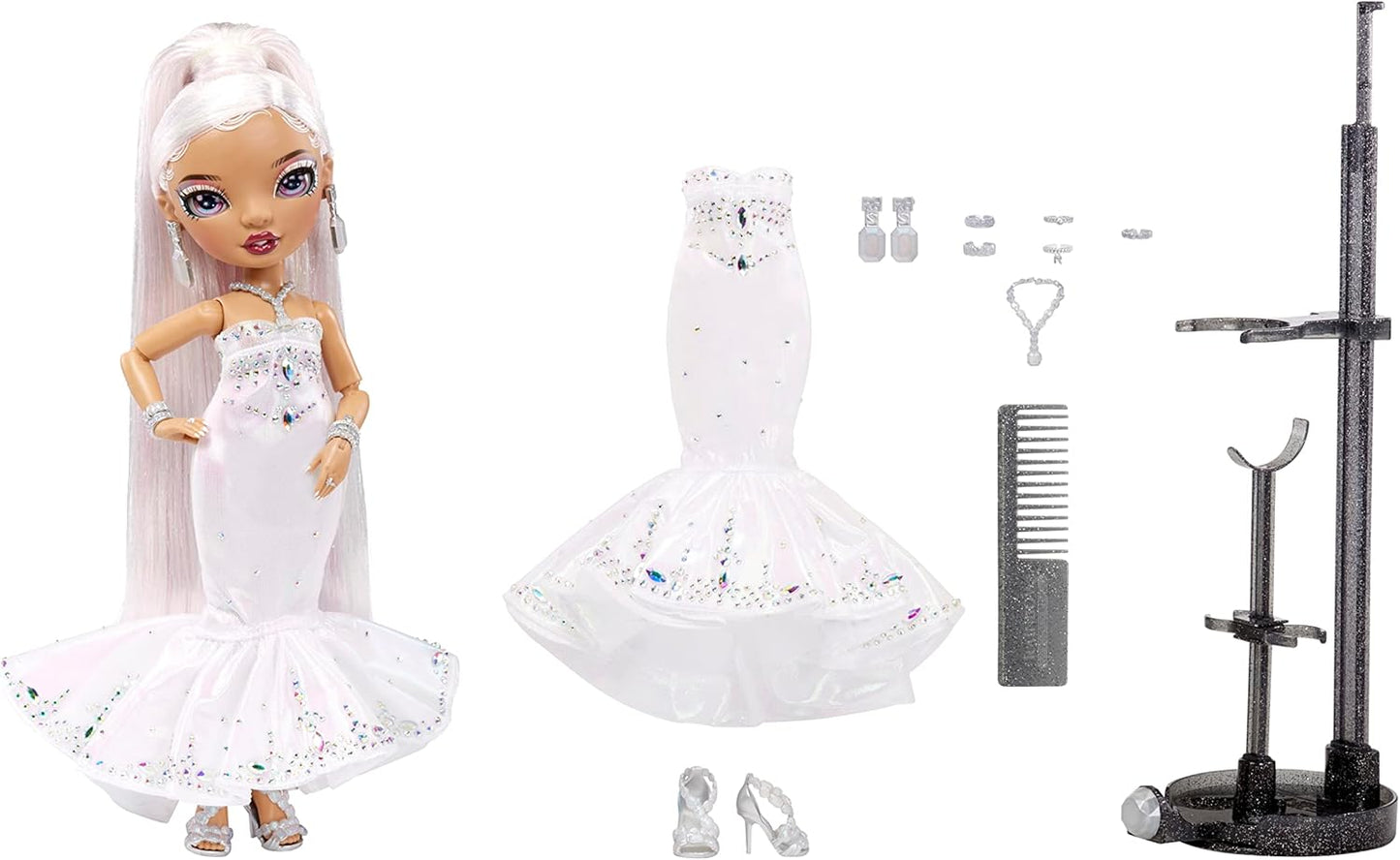 Rainbow High Doll with Multicolor Hair and Iridescent Gown I820892