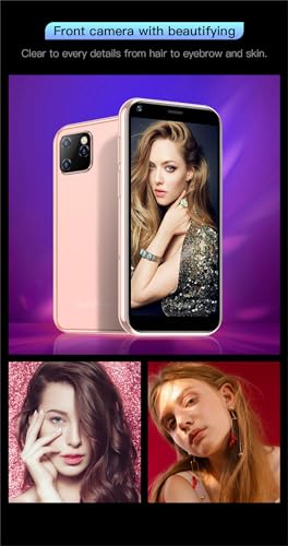 Mini Phone 2.5 Inch Unlocked 3G Smartphone for Kids, 2GB 16GB, Black E216341